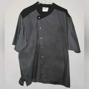 Happy Chef, Black & Grey Chef Coat/ Top Size XL